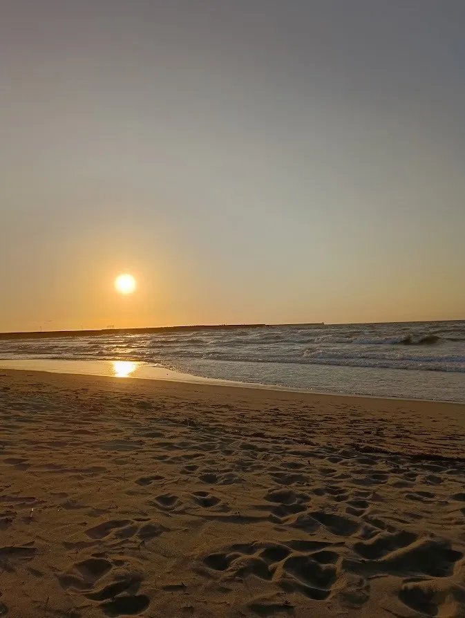 夏!海!夕日!